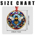 thumbnail image 7 of Bee Ornaments Ceramic For Christmas, Stained Glass Ornaments Ceramic Christmas 2025, 7 of 7