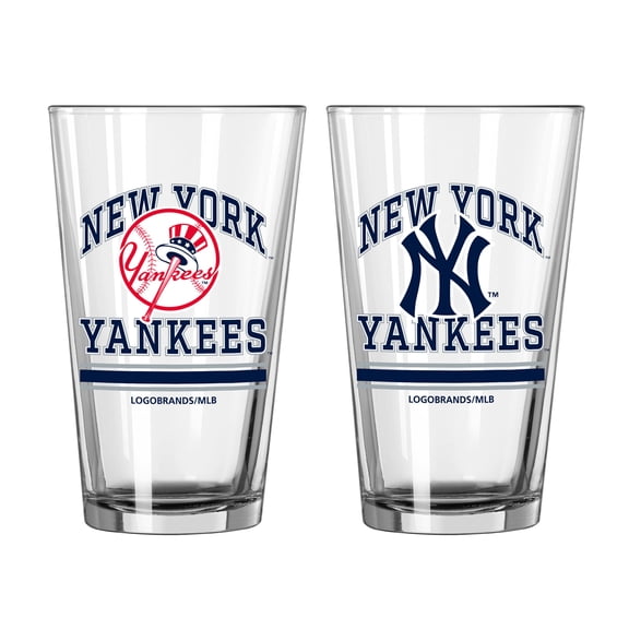 New York Yankees 16oz. Pint Glass Two Pack