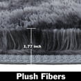 thumbnail image 4 of FUTATA Round Area Rugs Plush Fluffy Shaggy Rugs For Living Room Bedroom Bedside, Fuzzy Carpet Soft Anti-Slip Machine Washable Floor Mat Runner Play Pads Kids Rugs, 4 of 8