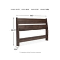 thumbnail image 5 of Signature Design by Ashley Casual Calverson Full Panel Headboard  Mocha, 5 of 5