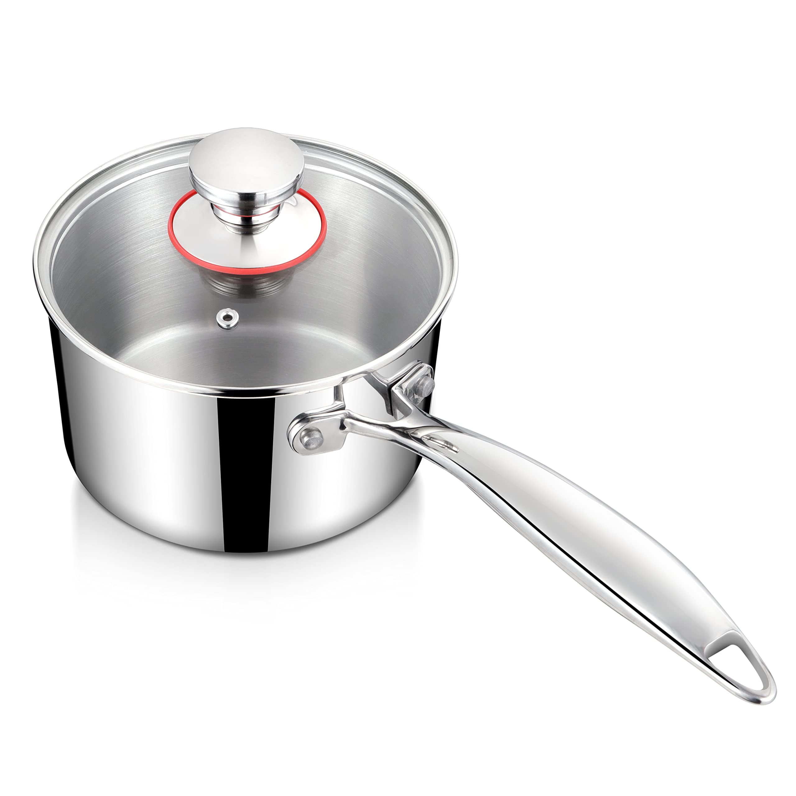 LOLYKITCH Whole Body Tri-Ply Stainless Steel 2 Quart Saucepan with