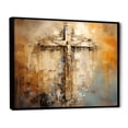 thumbnail image 2 of Designart "Gilded Spiritual Minimalism I" Religious Landscape Floater Framed Canvas Wall Art, 2 of 5