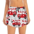 thumbnail image 2 of Daiia Gnomes On The Car Pattern Women's 2 in 1 Running Shorts - Lightweight Athletic Workout Gym Yoga Shorts Liner with Phone Pockets-XX-Large, 2 of 7