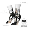 thumbnail image 4 of Logiee Colors Cats Print Adult Socks for Men & Women,Calf Socks, Ankle Socks,Boots Socks,Breathable Casual Sock,Unisex Crew Socks, 4 of 6