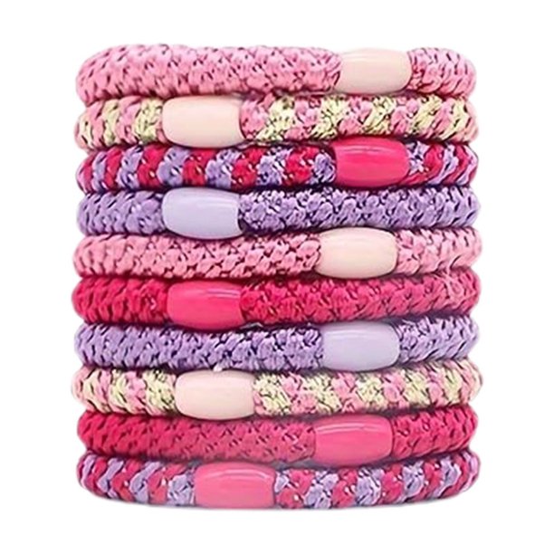 10 Diademas Elásticas de Colores, Modernas y Distintivas, Aptas para Cabello Grueso, Liso y Rizado