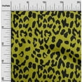 thumbnail image 1 of oneOone Viscose Jersey Lime Green Fabric Leopard Animal Skin Quilting Supplies Print Sewing Fabric By The Yard 60 Inch Wide, 1 of 5