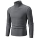thumbnail image 4 of Suéter de otoño e invierno para hombre, suéter de cuello alto de color sólido, abrigo casual, suéter de hombre, suéter de talla grande, 4 of 5