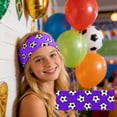 thumbnail image 6 of Purple Soccer Headband With Secure Grip, Nylon And Spandex For Game Day Outfits, Sports Parties And Everyday Styling 8.7X3.1X0.2In 0.1Lb, 6 of 7