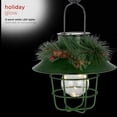 thumbnail image 5 of Alpine Corporation Metal Lantern with Shepherd's Hook, Solar LED - Rust Resistant - Green, 5 of 10