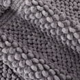 thumbnail image 6 of Jean Pierre New York Sophie Border 100% Cotton Non-Slip Bath Mat Set - Charcoal Grey - 17x24/20x32, 6 of 8