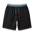 thumbnail image 4 of XFeng Men's 2 in 1 Swim Trunks, Print Board Shorts with Compression Liner, Quick Dry Beach Swim Shorts with Pockets, 4 of 5
