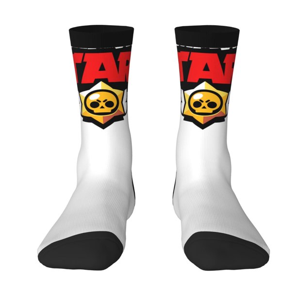 Calcetines unisex con estampado 3D divertido de Brawl Stars, calcetines de vestir con estampado divertido para hombres, niños, adolescentes, adultos, regalos, calcetines para adultos