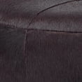 thumbnail image 3 of Jamie Young Co Thackeray Small Round Leather Hide Pouf in Espresso, 3 of 3