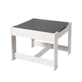 thumbnail image 5 of Kids Wooden Storage Table and Chair, Kids Wood Drawing Table, White & Gray, Set of 3, 5 of 14