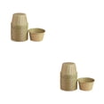 thumbnail image 3 of Advancent 50 Uds tazas de helado 200ml tazones de postre taza de yogur helado espesado envoltorios para pasteles bandeja para hornear estuche Natural 2piezas, 3 of 6