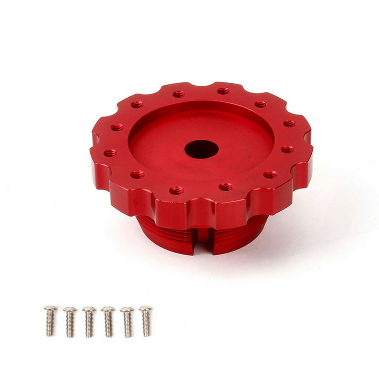 EUBUY Steering Wheel Adapter Plate Hub Boss Replacement Part Racing Car  Game Modification for PXN Lester V10 Red