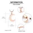 thumbnail image 2 of Moon Cremation Pendant Small Urns For Ashes Keepsake Urn Necklace, 2 of 6