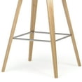 thumbnail image 6 of Simpli Home Randolph Mid Century Modern 28 inch Bentwood Counter/ Bar Height Stool (Set of 2) in Medium Blue Polyester linen, 6 of 11
