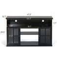 thumbnail image 5 of Sophia & William TV Stand for TVs up to 55" Storage Cabinet with 2 Glass Door, Black, 5 of 5