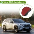 thumbnail image 2 of Unique Bargains Gear Shift Knob Cover for Toyota RAV4 2019-2024 Anti-Slip Red Black Faux Leather 1 Pc, 2 of 6