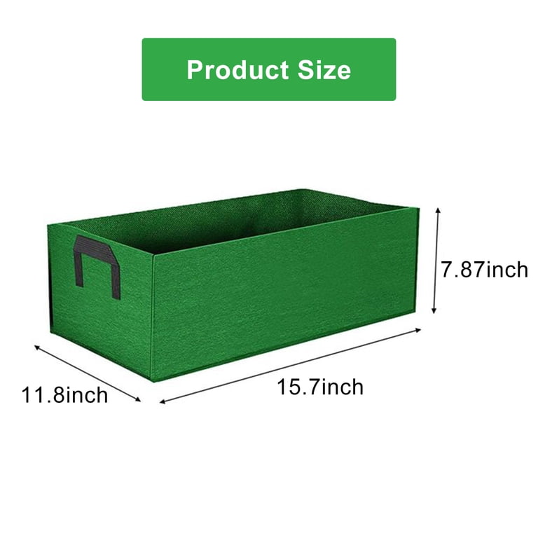 Tripumer 4-Pack Rectangular Raised Garden Beds, Green photo 4