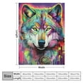 thumbnail image 4 of ARISTURING  Spirit Wolf Blanket for Bed, Dean Russo Wolf Throw Blanket for Women, Men and Kids - Super Soft Plush Colorful Wolf Blanket Throw Plush Blanket for Wolf Lovers, 4 of 6