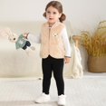 thumbnail image 4 of GYRATEDREAM Baby Boys Girls Fleece Vest Zip Up Cute Bear Jackets Fuzzy Fall Winter Warm Clothes Newborn Outwear for Toddler Infant 0-3Y, 4 of 6
