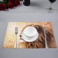 thumbnail image 2 of MKHERT Abstract Animal, Beautiful Lion Head Oil Painting Placemats Table Mats for Dining Room Kitchen Table Decoration 12x18 inch,Set of 4, 2 of 4