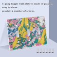 thumbnail image 3 of Yayeee Toggle Light Switch Wall Plate 3-Gang 6.37"x4.48" Decorative Outlet Cover, Green Mountains, 3 of 7