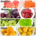 Peelable Crystal Fruit Gummy TMA3 Candy 4D 50 Real Content Fudge
