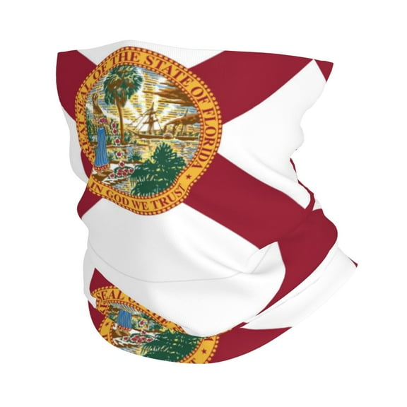 Florida Flagneck Gaiter Elastic Balaclavas Face Mask Versatile Bandana For Men Women