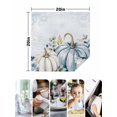thumbnail image 4 of Fall Blue Pumpkins Cloth Napkins Set of 8 Reusable Dinner Napkins, Coastal Ocean Flower Eucalyptus Leaves Cocktail Napkin Washable Table Napkins for Wedding/Holiday Party/Baby Shower 20"x20", 4 of 7