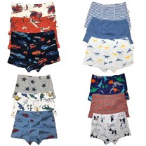 B&Q Toddler Boys 12-Pack Cotton Boxer Briefs - Sizes 4T-8T | Stylish and High-Quality Choice