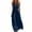 Navy, variant on Joau Women's Summer Beach Jumpsuit Halter Neck Sleeveless Wide Leg Long Pant Jumpsuit Romper One Piece Backless Hawaiian Print Party Outfits