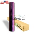 thumbnail image 1 of EZAUTOWRAP Chameleon Purple Carbon Fiber Car Vinyl Wrap Vehicle Sticker Decal Film Sheet Peel And Stick With Air Release Technology, 1 of 5