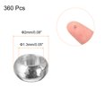 thumbnail image 2 of Unique Bargains 360Pack 2mm Perles de Sertissage Rondes Bijoux Faisant Sertir Fin Entretoise Perle, Ton Argent, 2 of 5