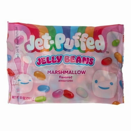 Jet-Puffed Jelly Beans, Marshmallow Flavored Candies, 10 Oz - Pack Of 3