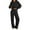#+002Black, variant on 2 Piece Sweatsuit for Women Plus Size Long Sleeve Lounge Drawstring Sweatshirt Wide Leg Sweatpants Solid Color Loose Outfits Trendy Winter Matching Sets with Pockets 2025 Gray XL