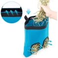 thumbnail image 4 of Bolsa de heno para conejos, alimentador de heno para cobayas, colgante de animales pequeños, tela Oxford 600D grande (paquete de 2) (azul) JM, 4 of 5