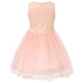 thumbnail image 2 of Richie House Girls' Sleeveless Dress with Sequin Embroidery RH1515, 2 of 2
