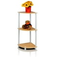 thumbnail image 3 of Furinno Durable 11.6 W x 11.6 D x 29.6 H 3-Shelf Freestanding Shelving Unit, Beech and White, 3 of 6