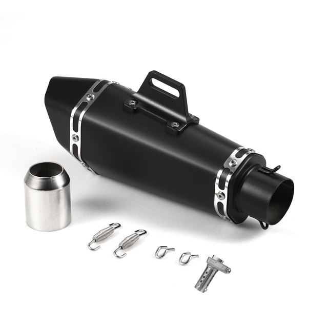 Tubo de escape de la motocicleta Tubos de silenciador de escape de motocicleta de entrada de 1,5 a 2 pulgadas, silenciador universal antideslizante, estilo moderno, tubo de cola de repuesto resistente