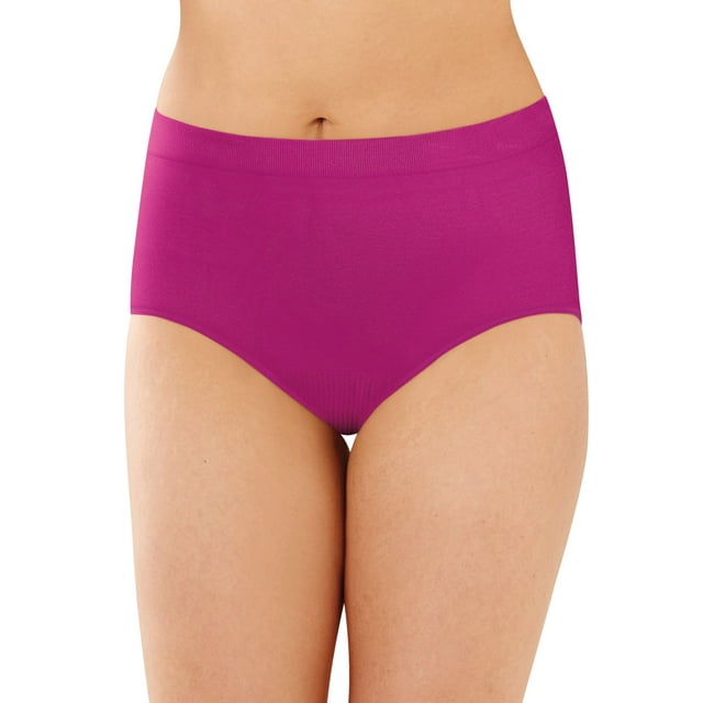 Bali Comfort Revolution Womens Microfiber Seamless Brief - Best-Seller, 6/7
