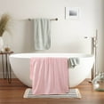 thumbnail image 4 of Oggfader Bath Towels on clearance Velvet Bath Towel For Adult Daily Use At Home Absorbent Dry Hair Towel That Does Not Hair Beach Towel Strip Patterned Bath Towel Pink, 4 of 5