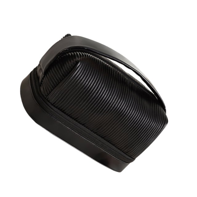 Qarigey Práctico y práctico organizador de bolsas de maquillaje para todo tipo de cosméticos Bolsa de cosméticos para maquillaje Bolsas de mensajero y de hombro negro