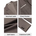 thumbnail image 5 of COOFANDY Mens Casual Sport Coat Blazer One Button Lightweight Suit Jackets, 5 of 6