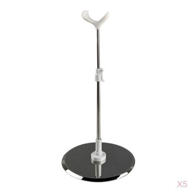 Esquirla Support de Poupée 5x 25-38cm pour Poupées 1/3 1/4 Jouet, Base en Acier Inoxydable