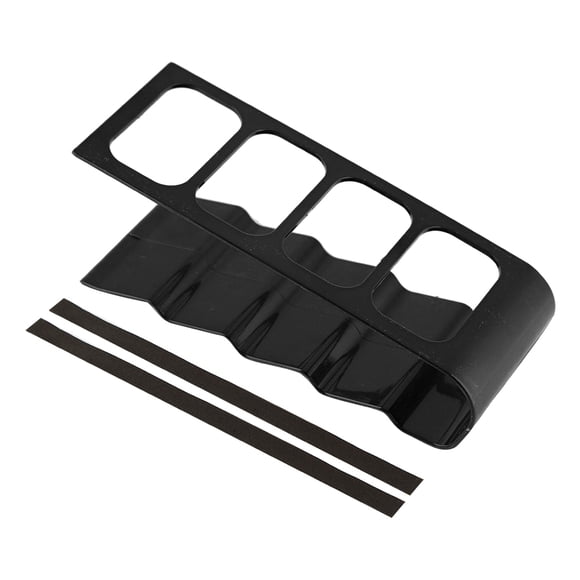 Viccilley Sorage Rack Bureau en Plastique téléphone magnétoscope DVD TV étape Support de télécommande Support de Stockage Organisateur(Noir)