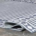 thumbnail image 6 of nuLOOM Lacie Multi Striped Machine Washable Indoor/Outdoor Area Rug, 5' x 8', Blue, 6 of 9