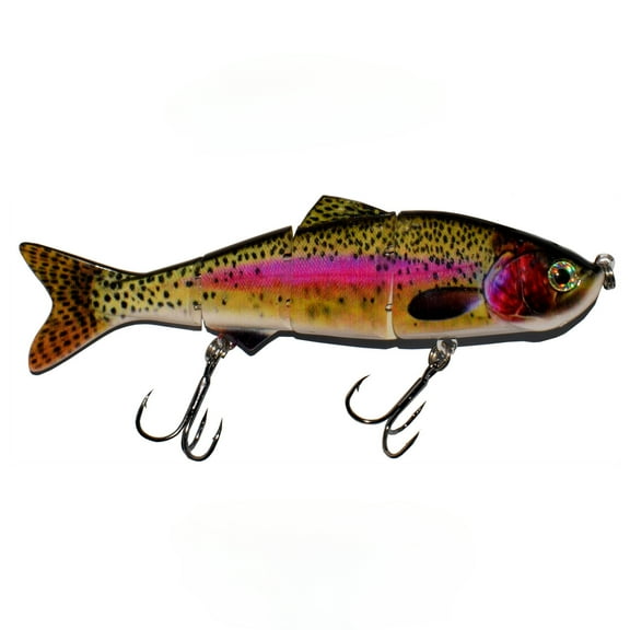 Fishing Lure Swimbait for Bass Trout Crappie  Muskie Pike Slow Sinking Lure Minow Lifelike 4segment Fish Fishing Tackle 6inch 10inch